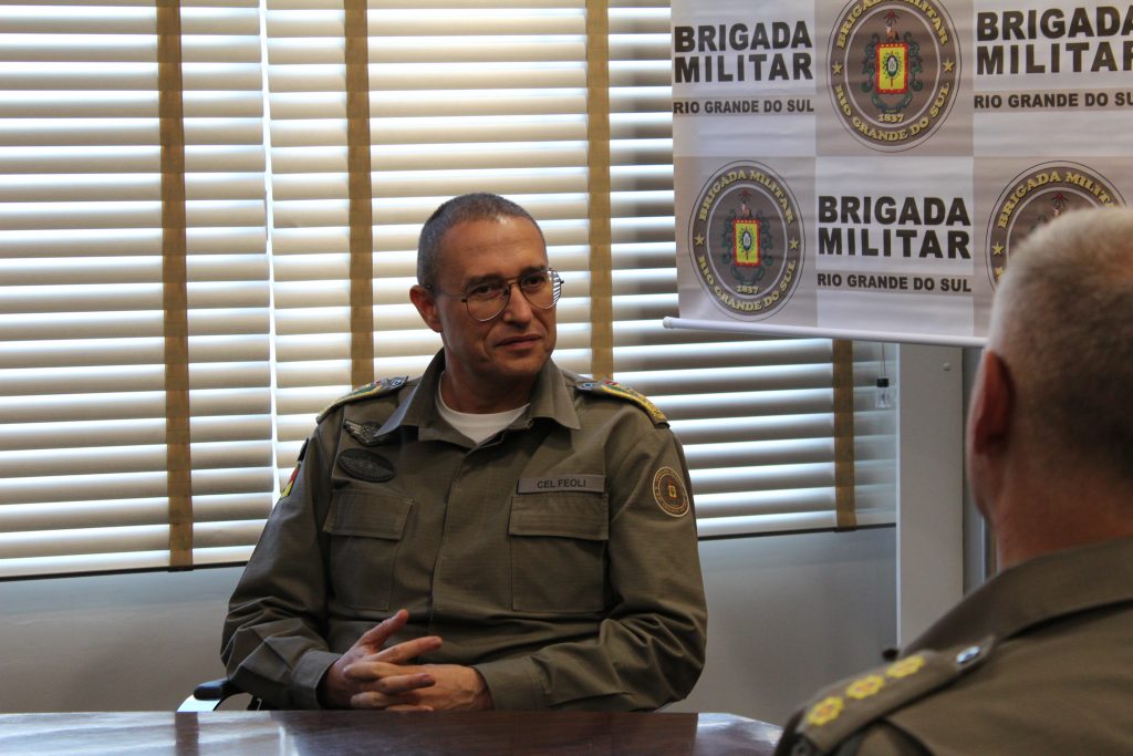 Comando da Brigada Militar se reúne na CDL Passo Fundo