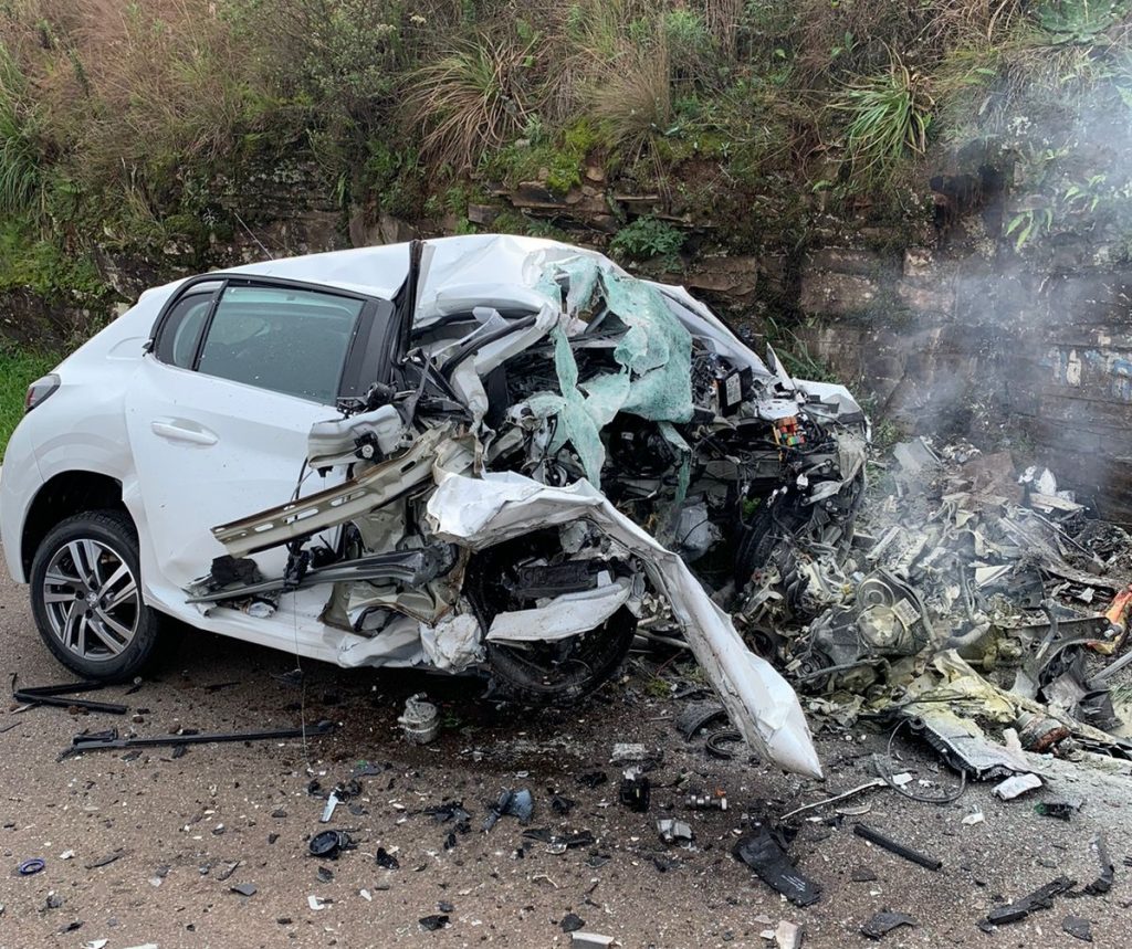 Grave acidente é registrado na BR-285 no trevo de acesso a Ciríaco