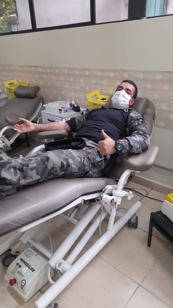 Força Tática realiza doações de sangue em Passo Fundo