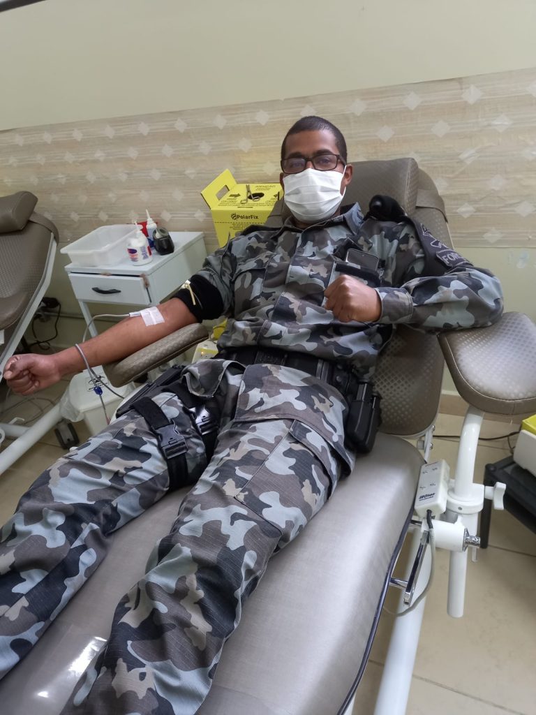 Força Tática realiza doações de sangue em Passo Fundo