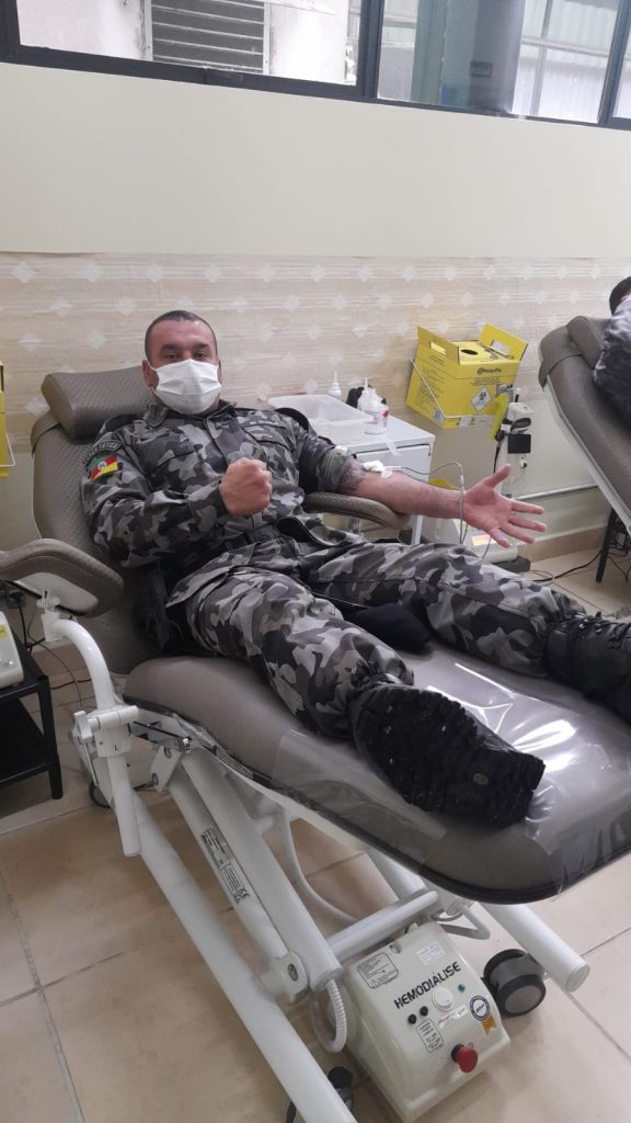 Força Tática realiza doações de sangue em Passo Fundo