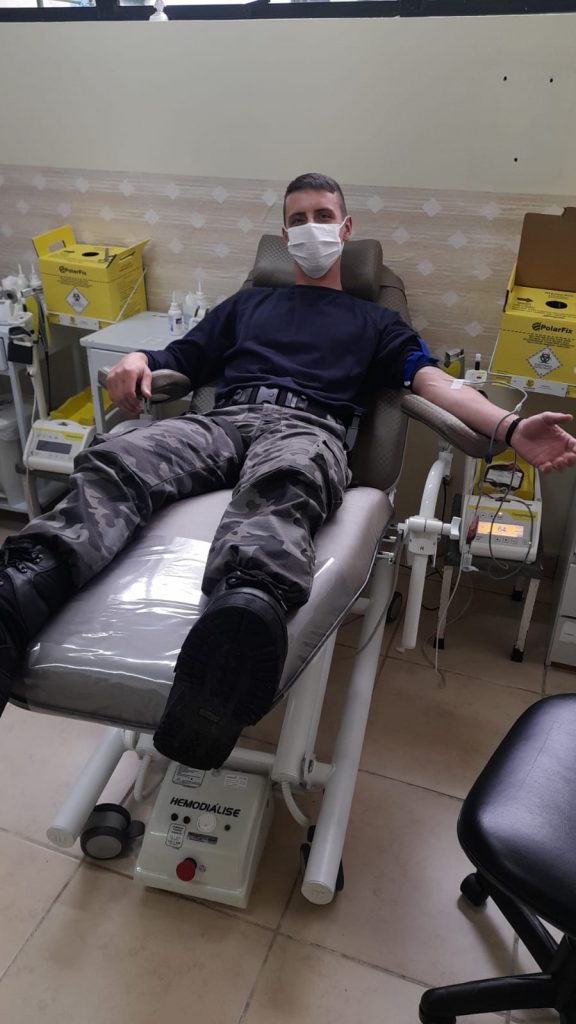 Força Tática realiza doações de sangue em Passo Fundo