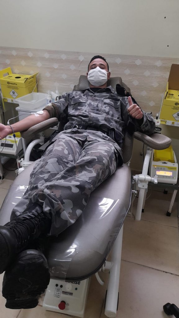 Força Tática realiza doações de sangue em Passo Fundo