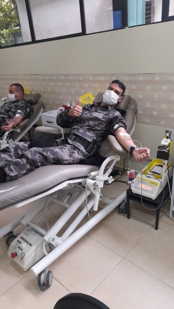 Força Tática realiza doações de sangue em Passo Fundo