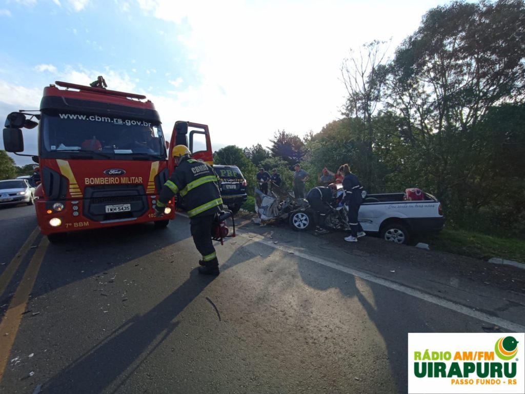 URGENTE: grave acidente é registrado na BR 285 em Passo Fundo