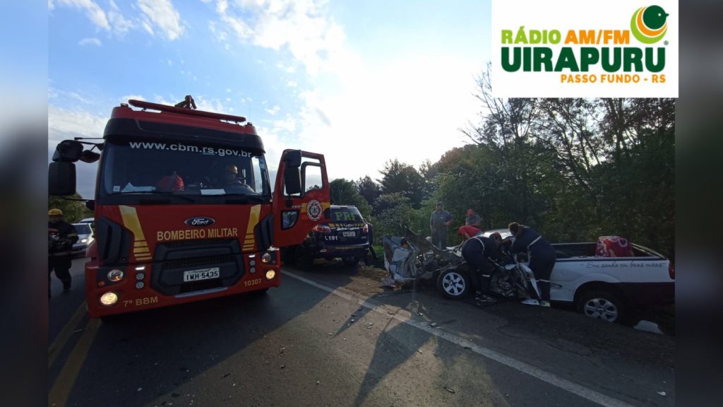 URGENTE: grave acidente é registrado na BR 285 em Passo Fundo