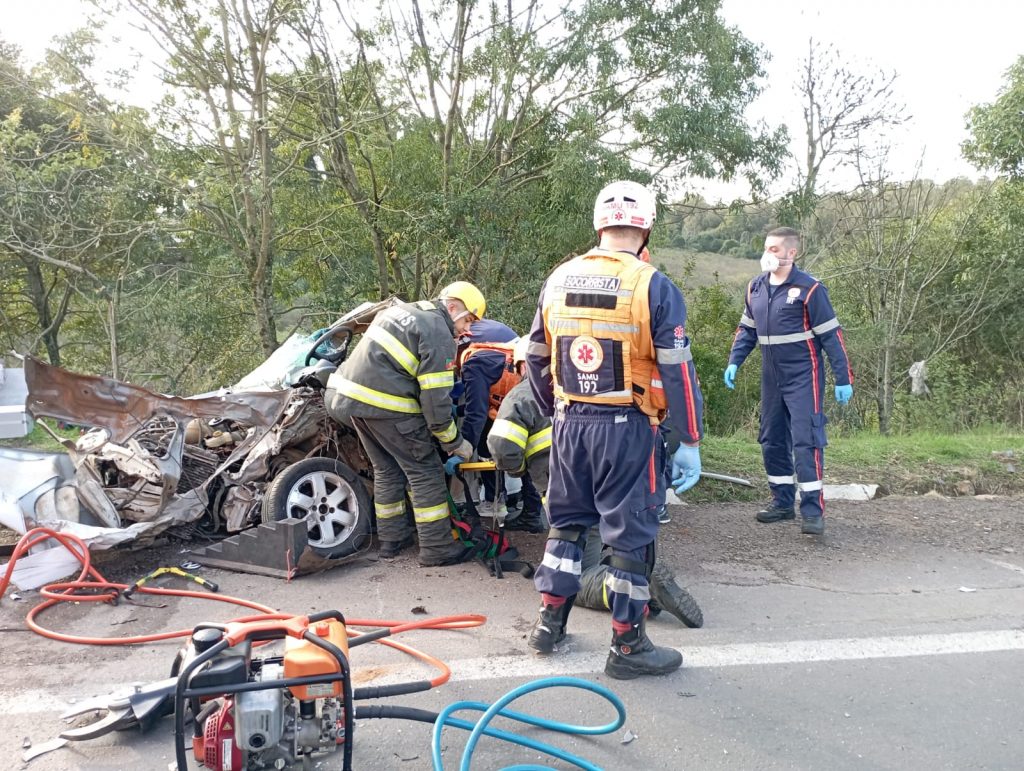 URGENTE: grave acidente é registrado na BR 285 em Passo Fundo