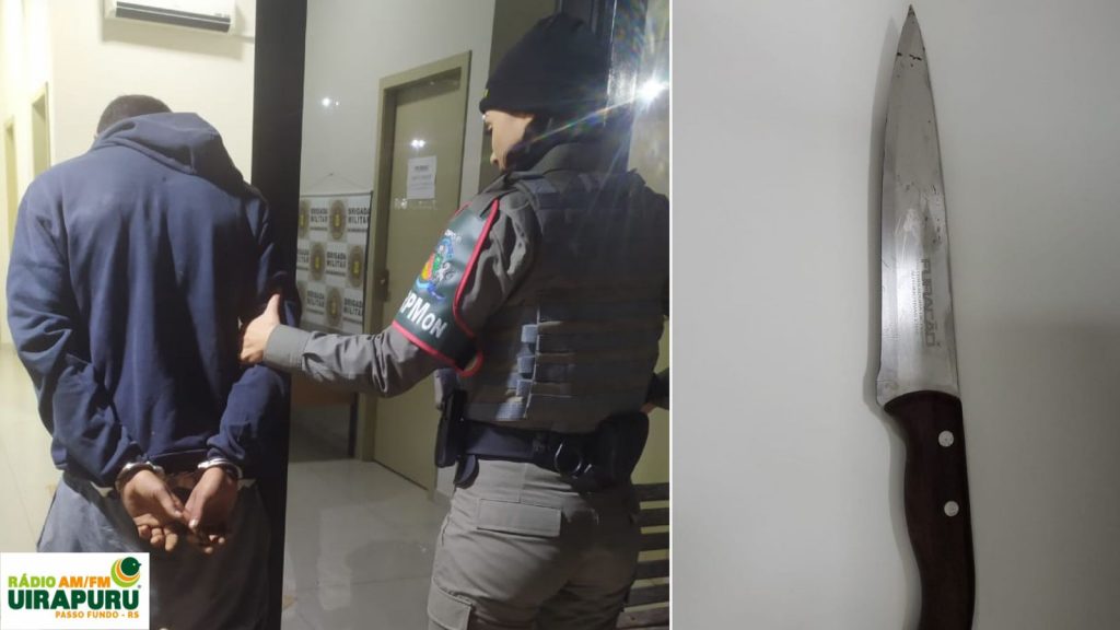 Bandido tenta assaltar mulher e é detido por populares no Centro de Passo Fundo