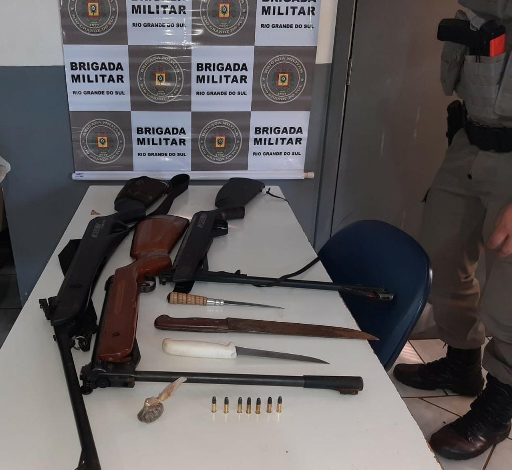 A ação foi em conjunto com o 14°BPM de São Luiz Gonzaga