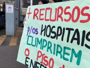 Enfermeiros e técnicos devem ficar mobilizados até que o piso salarial seja pago, diz presidente do Sindisaúde