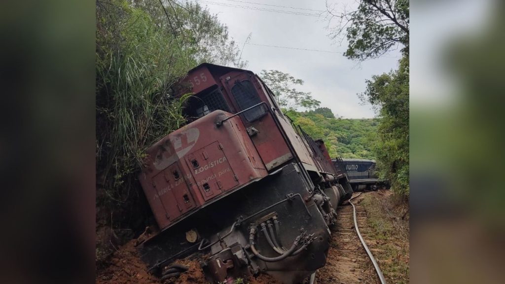 Trem descarrila próximo de Guaporé